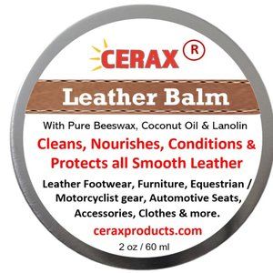 CERAX Leather Balm cleans, polish and protects